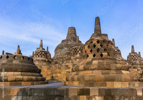 Borobudur Buddist Temple - island Java Indonesia © Nikolai Sorokin