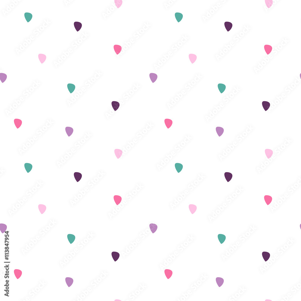 cute colorful rain drops seamless vector pattern background illustration
