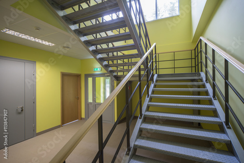 Staircase in interior.