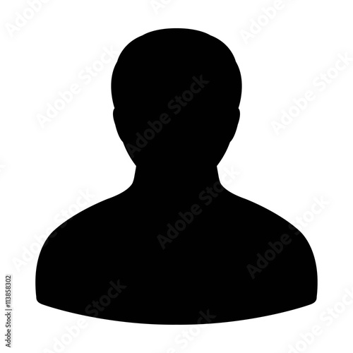 User Icon - Profile, Man, Businessman, Manager, Customer, Client User Icon in Glyph Vector illustration