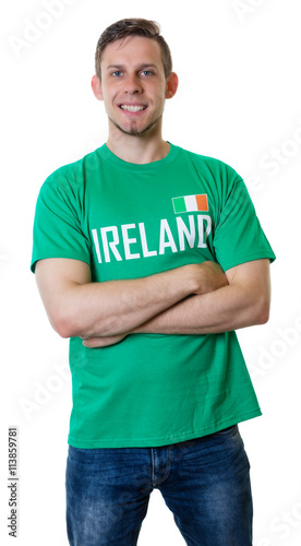Lachender irischer Sport Fan