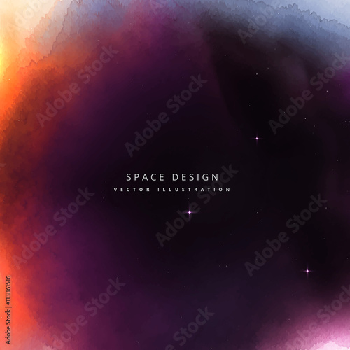 colorful space vector design background