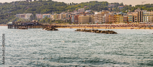 breakwater rocks in the Adriatic sea