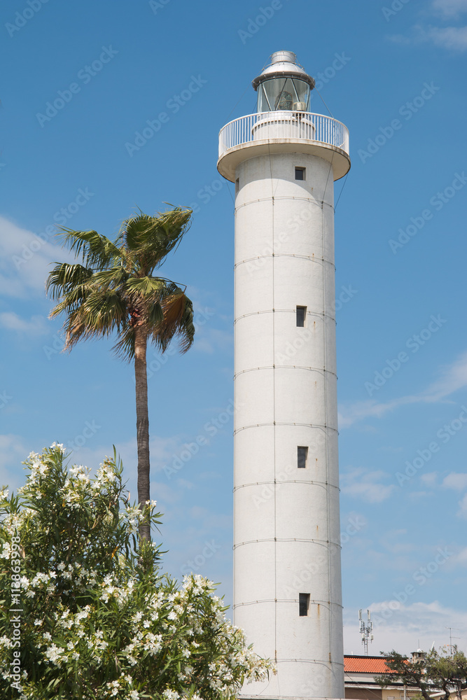 The famous lighthouse of San Benedetto del Tronto The famous lighthouse of San Benedetto del Tronto