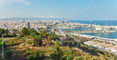 View of Barcelona city from mountain © Igor Normann
