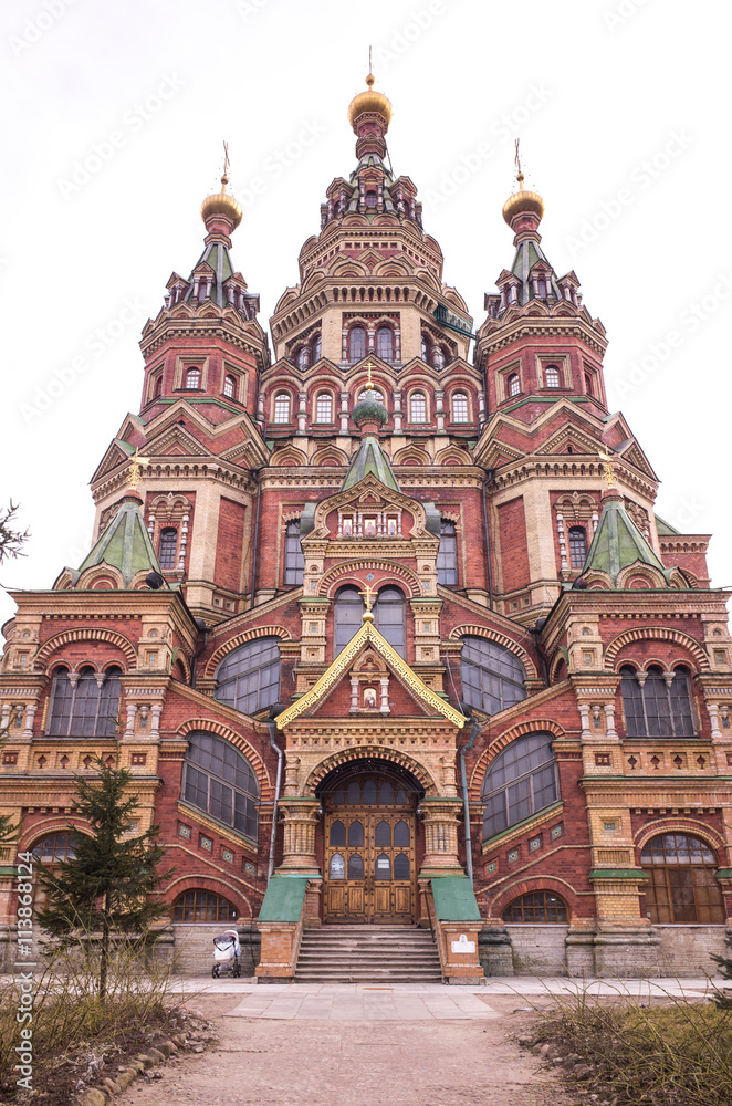 beautiful of architecture christ church cathedral in russia