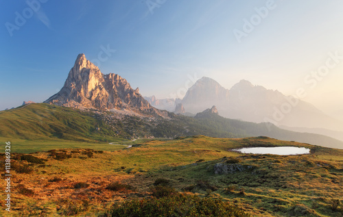 Mountain nature landscape in Dolomites Alps, Italy.