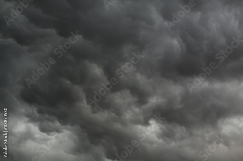 Background of storm clouds before a thunder storm.