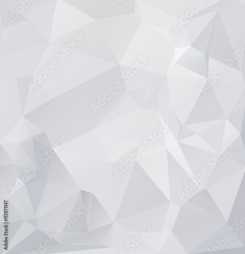 Gray White Polygonal Background, Creative Design Templates