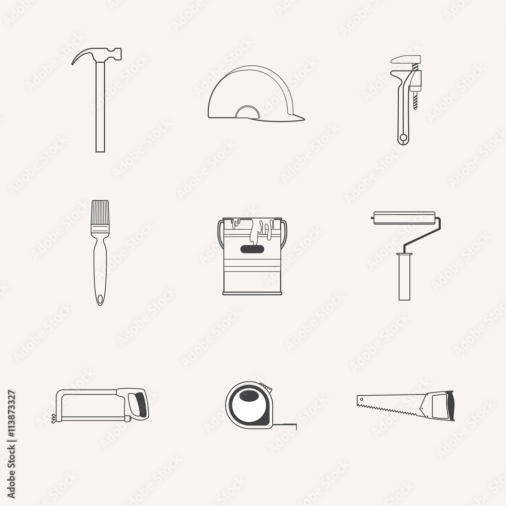 Vector collection of house construction and repair icons. Building, construction graphic design. Vector collection of house construction and repair icons. Building, construction graphic design.