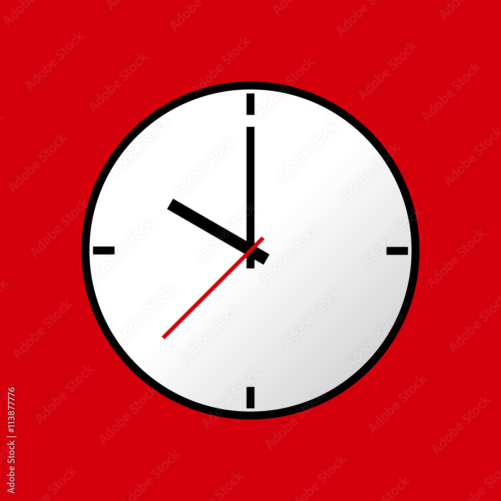 Clock icon, Vector illustration, flat design EPS10 Clock icon, Vector illustration, flat design EPS10