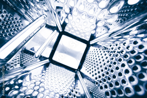 Schilderij op canvas Close up of the interior of a square grater