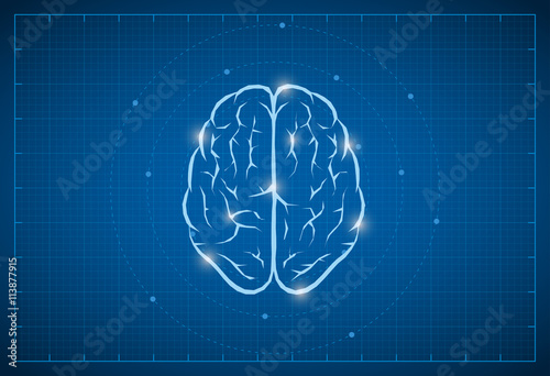 Blueprint Brain Symbol