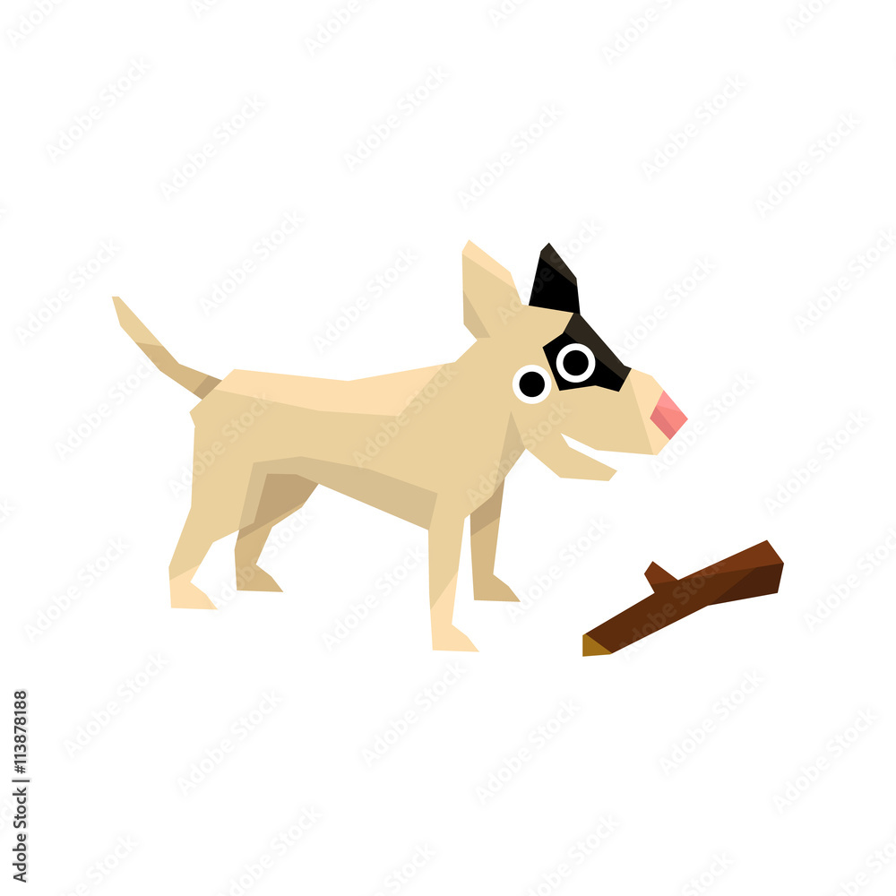 Bull Terrier And A Stick Bull Terrier And A Stick