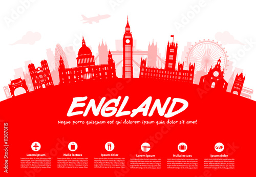 England Travel Landmarks.
