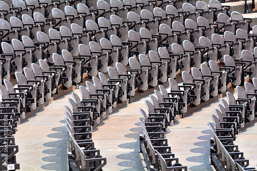 Fototapeta Naklejka Na Ścianę i Meble -  The chairs in the stadium