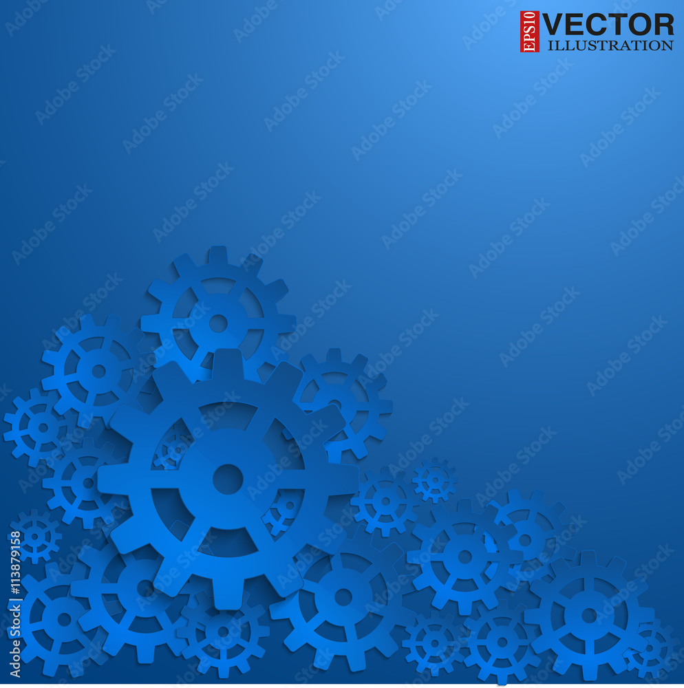 abstract design with cog wheel
