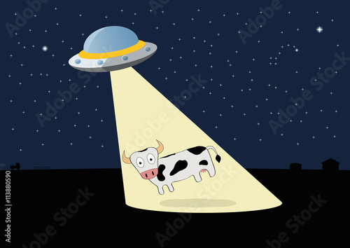 UFO stole the cow