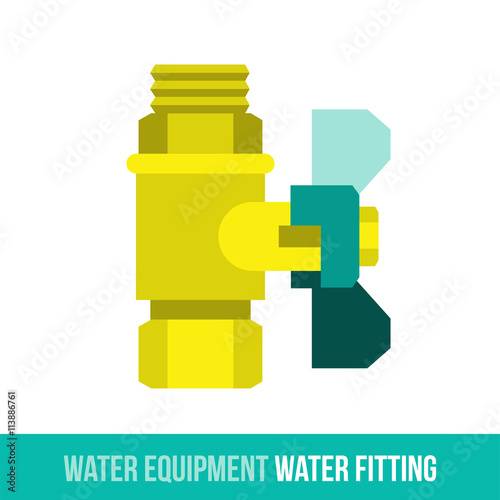 vector flat icon water fitting