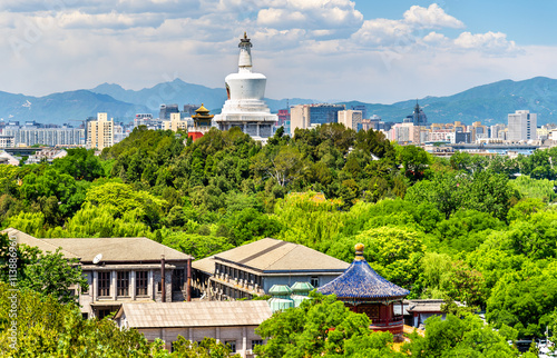 View of the White Dagoba on Jade Island - Beijing photo