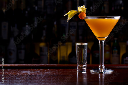 Peachy Lemonade Martini Cocktail