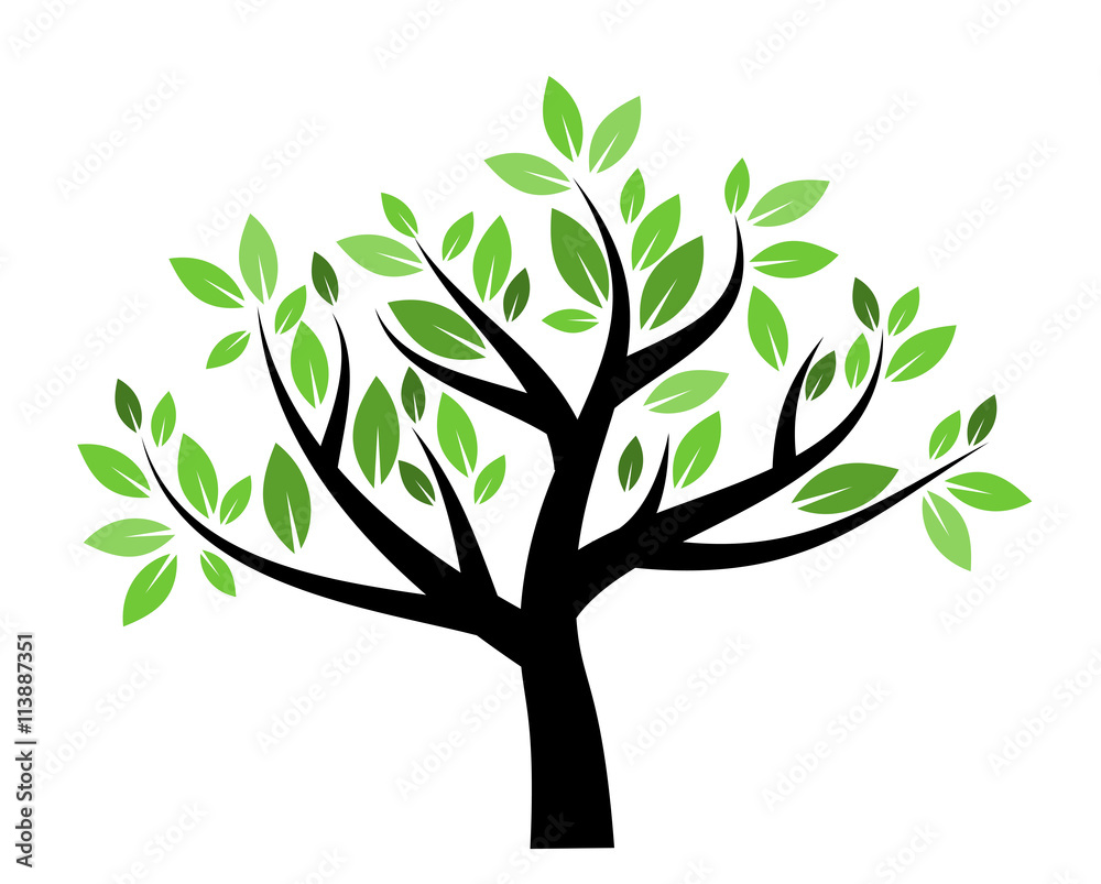 Stylized vector tree Stylized vector tree