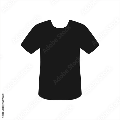 Sport soccer t-shirt sign simple icon on background
