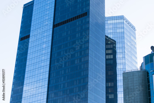 modern glass skyscrapers in the city Tallinn