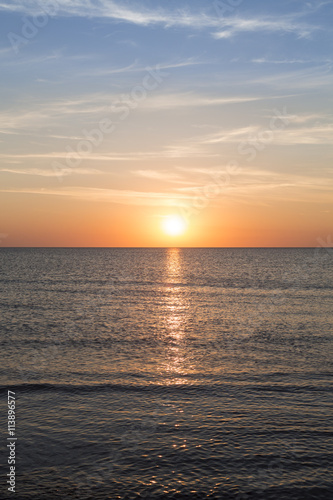 ocean landscape with sunset for backgrounds © Armin Staudt