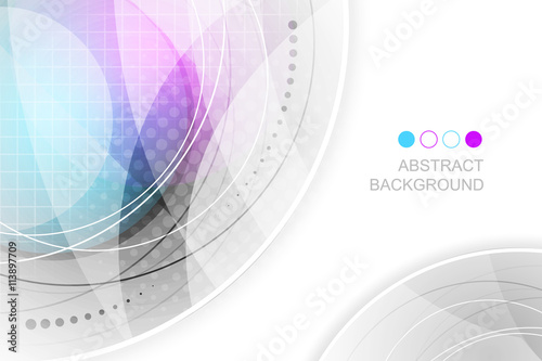 Abstract blue and purple vector futuristic background.