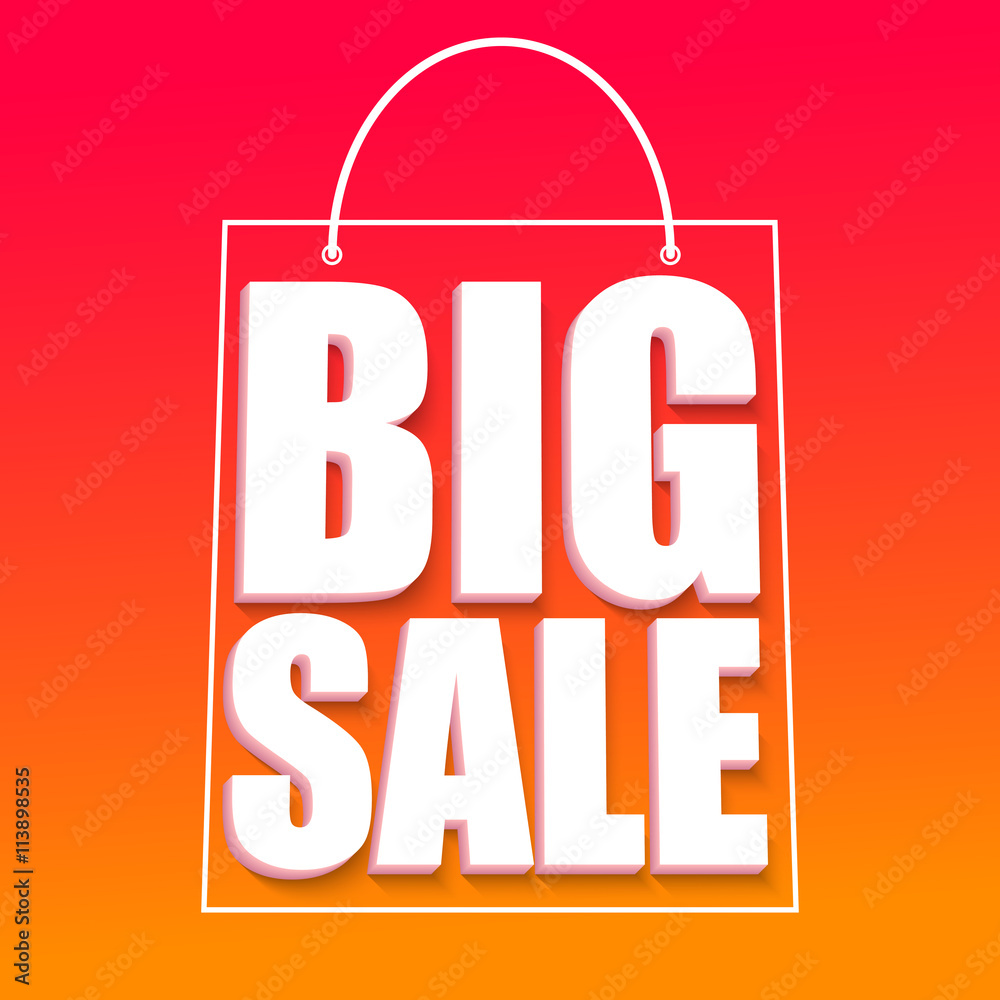 Big sale advertisement