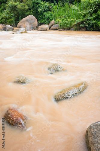 Whitewater Rafting route in Mae Taeng district at Chiang Mai , Thailand photo