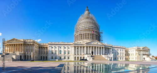 Panoramic view of the US Capitol in Washington, DC