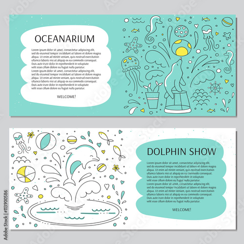 Dolphin show banner