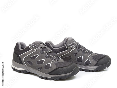 Walking shoes isolated on the white backgroun