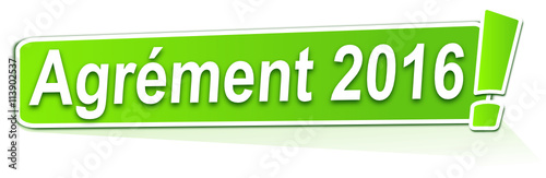 agrément 2016 sur étiquette verte