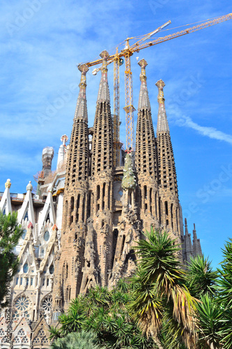 Barcelona, Spain – June, 04/06/2016: the Cathedral Sagrada Familia by Gaudi