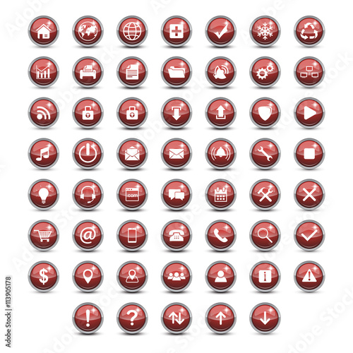 set icon button red