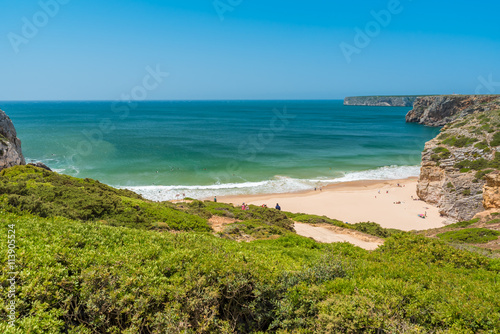 Praia do Beliche - beautiful coast and beach of Algarve  Portugal