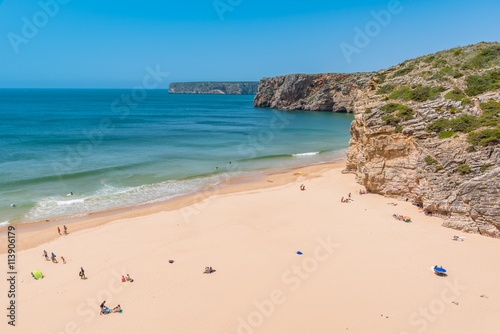 Praia do Beliche - beautiful coast and beach of Algarve  Portugal