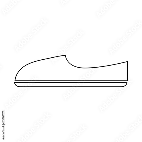 Shoe icon in outline style