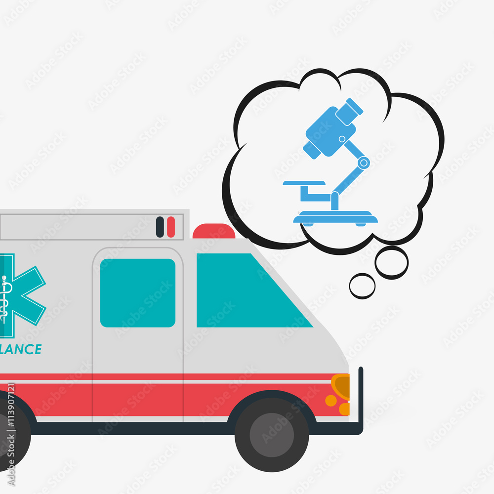 Medical care design. Health care icon. Flat illustration, vector