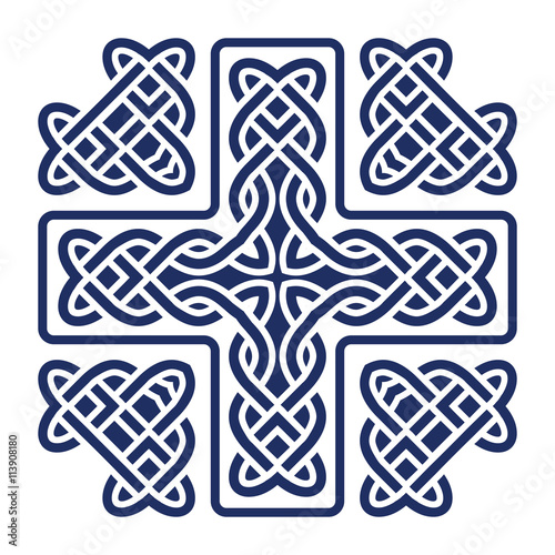 celtic knot cross vector