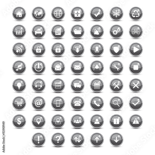 set icon button grey