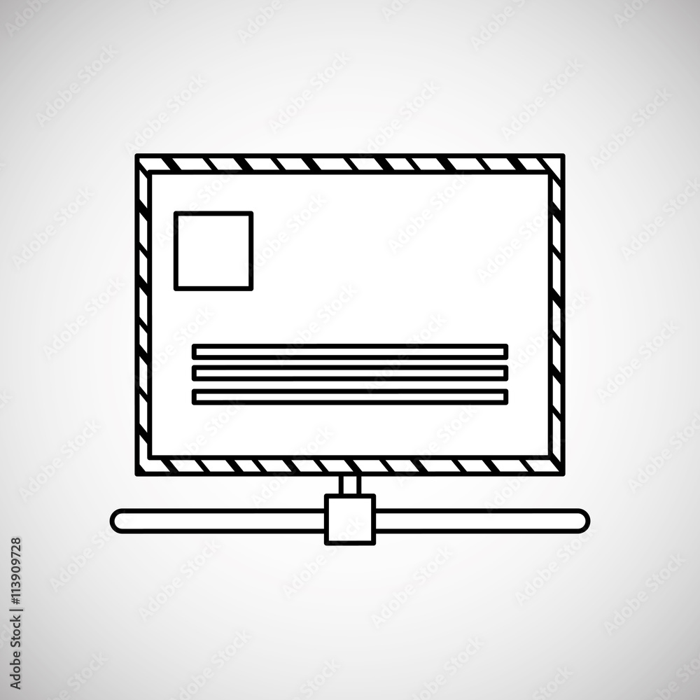 Communication design. Media icon. Flat illiustration, vector graphic Communication design. Media icon. Flat illiustration, vector graphic