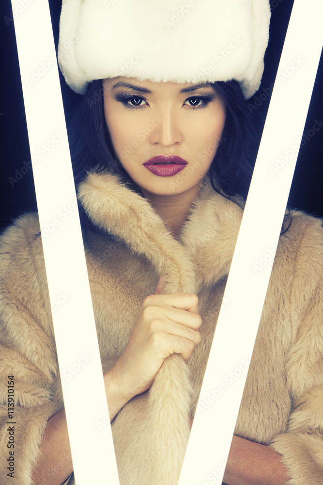 Japanese store fur coat