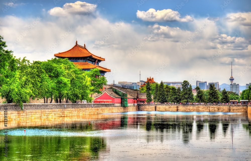 Moat around the Forbidden City - Beijing