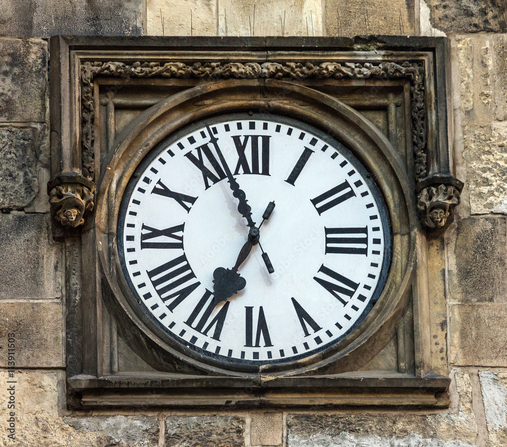 Clock in Prague Old Town, Czech Republic. Clock in Prague Old Town, Czech Republic.