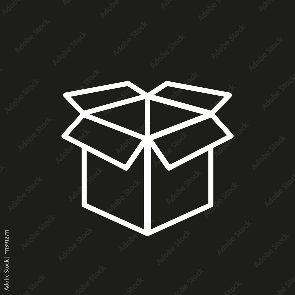 Box - vector icon. Box - vector icon.