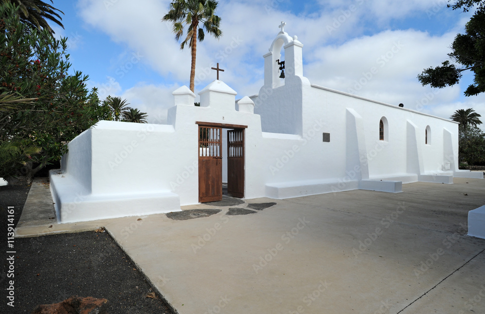 La chapelle Santa Bárbara à Máguez à Lanzarote